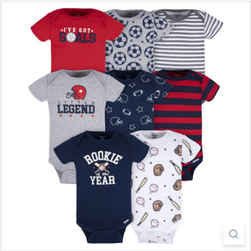 8-Pack Baby Boys All Star Onesies® Bodysuits – Gerber Childrenswear