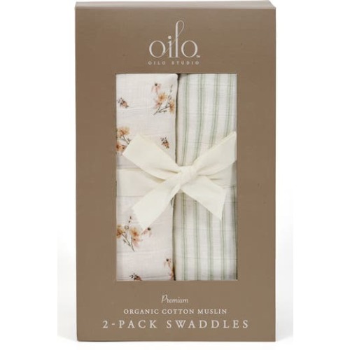 2-Pack Cotton Muslin Swaddle Blankets