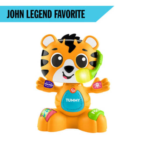 Fisher-Price Link Squad Bop & Groove Tiger Baby Learning Toy With Music & Lights