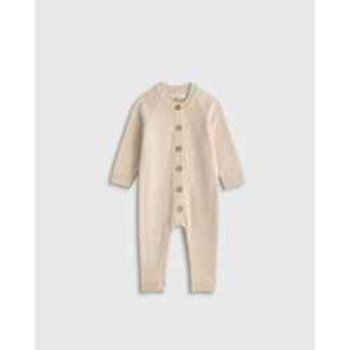100% Organic Cotton Sweater Romper - Baby in Speckled Beige