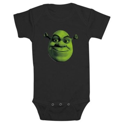 Infant's Shrek Green Head Bodysuit - Black - 6 Months