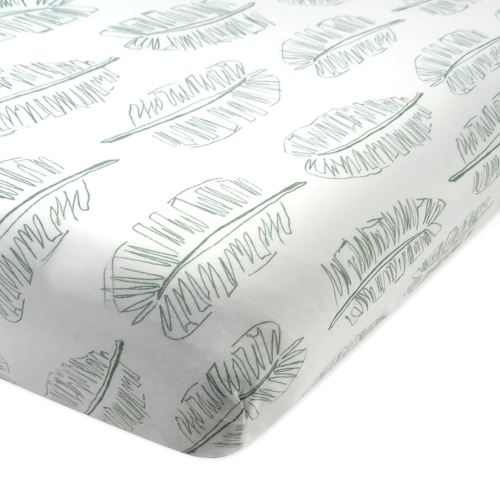 HonestBaby Unisex-Baby Fitted Crib Sheets Set Standard Mattress, 100% Organic Cotton Baby Boys, Girls, Neutral, 1 Pack - Navy, One Size