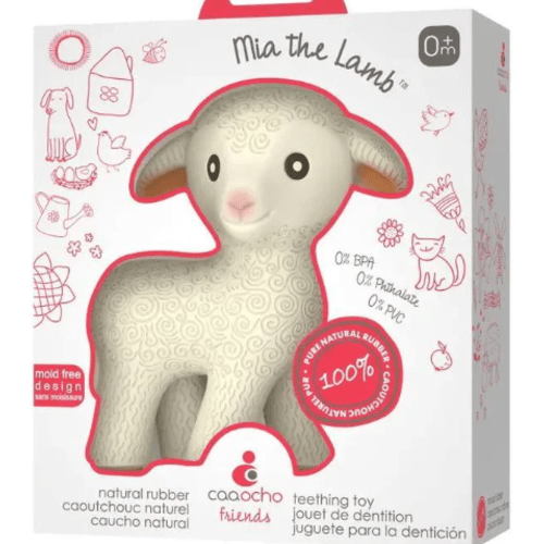 CaaOcho Natural Rubber Teether Lamb