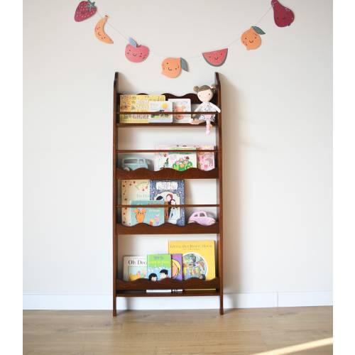 a montessori bookshelf for kids, a tall montessori bookcase