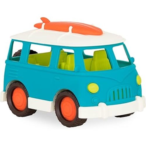 Battat- Wonder Wheels - Blue Toy Camper Van – Toy Rv For Kids, Toddlers – Realistic Details- Recyclable Materials- Camper Van- 1 Year +