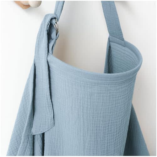 MairMore Muslin Nursing Covers for Breastfeeding, Privacy Breast Feeding Cover with Arch Neckline for Mom and Baby, Breathable 100% Cotton Nursing Apron Multi-use Stroller Cover