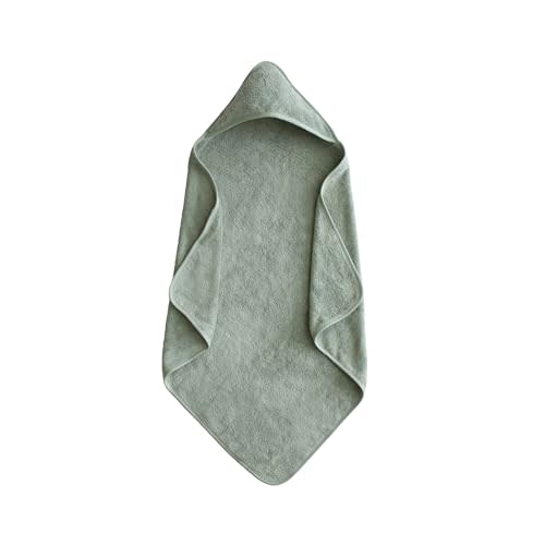 mushie Baby Hooded Towel | Organic Cotton (Moss)