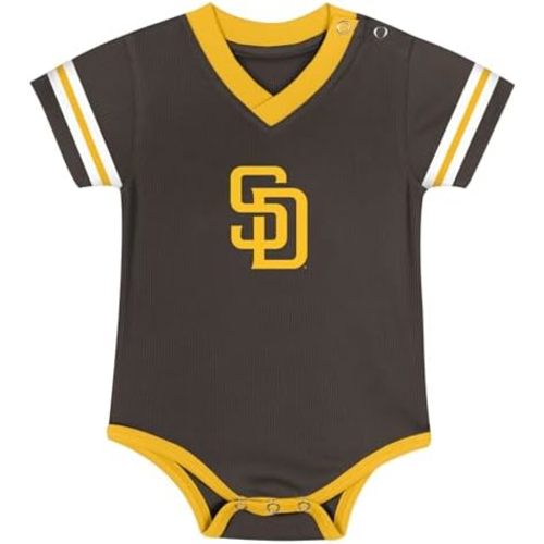 MLB Newborn & Infants 0-24 Months Official Primary Logo Creeper Romper Jersey