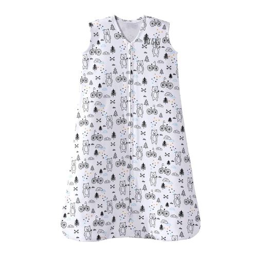HALO SleepSack, 100% Cotton Wearable Blanket, Swaddle Transition Sleeping Bag, TOG 0.5, Huggy Bears, Medium, 6-12 Months