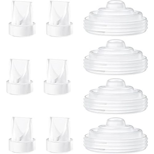 10 Pack Pump Parts, 6PCS Duckbill Valves 4PCS Silicone Diaphragm Compatible with Momcozy M5, Replace Mom Cozy M5 Replacement Parts