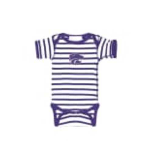 K-State Wildcats K-State Wildcats PURPLE Baby Stripe One Piece - 10191155