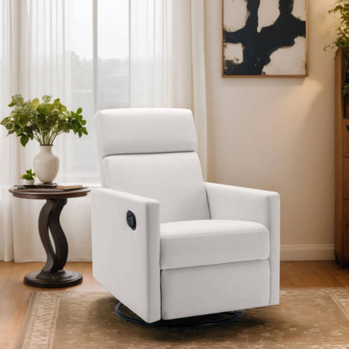Latitude Run® Odetta Modern Upholstered Rocker Nursery Chair Plush Seating Glider Swivel Recliner Chair & Reviews | Wayfair