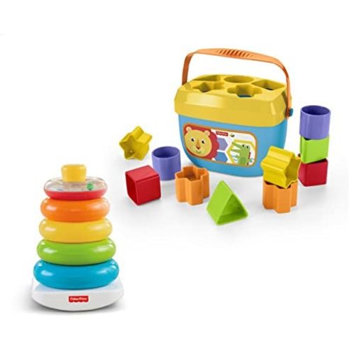 Fisher-Price Rock-a-Stack and Baby's First Blocks Bundle [Amazon Exclusive]