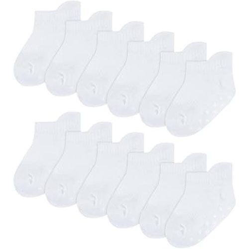 Amazon.com: Huggies Baby 12-Pack Lightweight Ankle Gripper Socks, Lotus/Pink, 6/12M : Clothing, Shoes & Jewelry