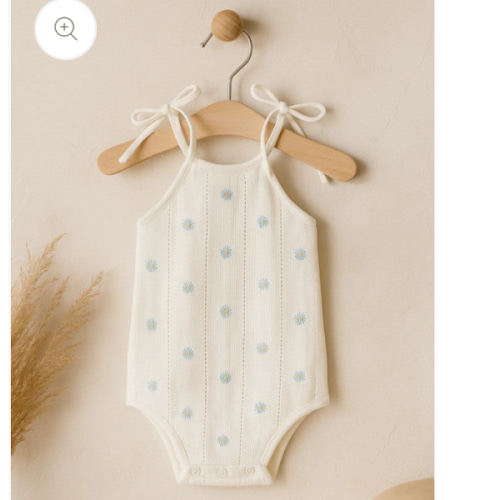 daisy knit romper – one day kids