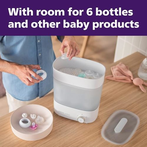 Philips AVENT Premium Baby Bottle Sterilizer with Dryer, SCF293/00 - Electric Sterilizer - With dryer