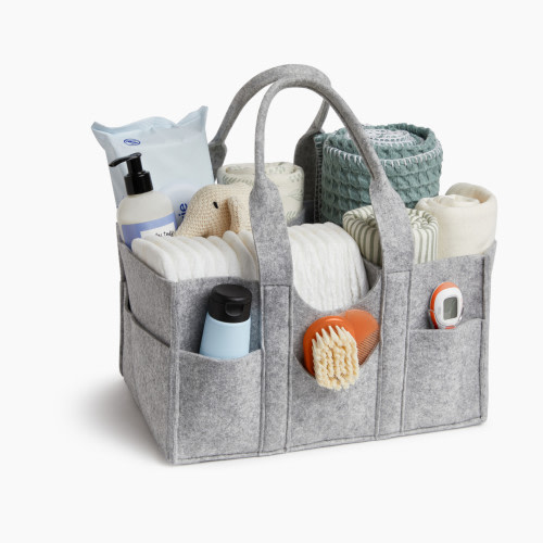 Sprucely Felt Diaper Caddy - Heather Grey, Medium