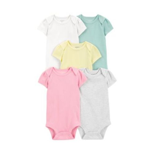 Baby Girls 5-Pack of Bodysuits