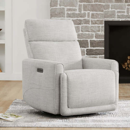 Elysian Power Swivel Glider Recliner with Adjustable Headrest