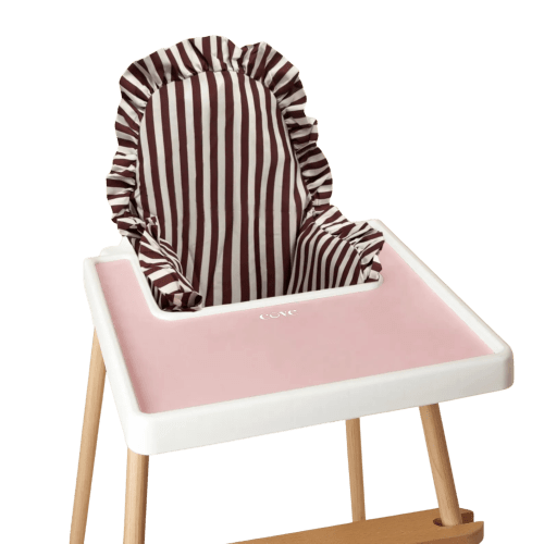 Brown Striped Ruffles Cushion for IKEA ANTILOP High Chair