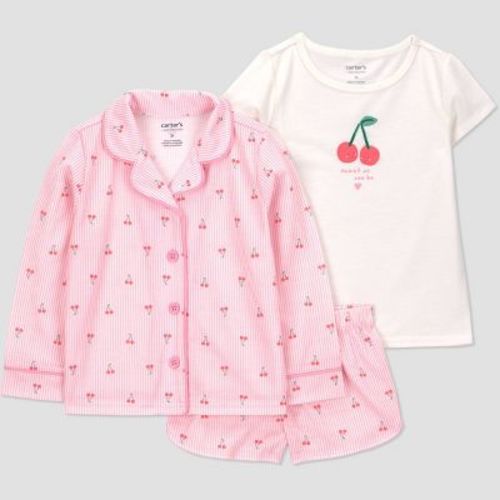 Carter's Just One You® Toddler Girls' 3pc Poly Pajama Set