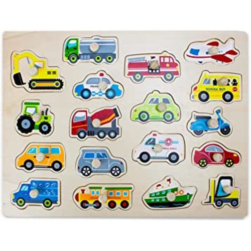 Professor Poplar's Jumbo People Movers Peg Puzzle (18pcs.) by Imagination Generation