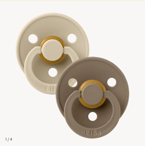 BIBS Colour 2 Pack - Vanilla & Dark Oak Baby Pacifiers – Bibsworld store US