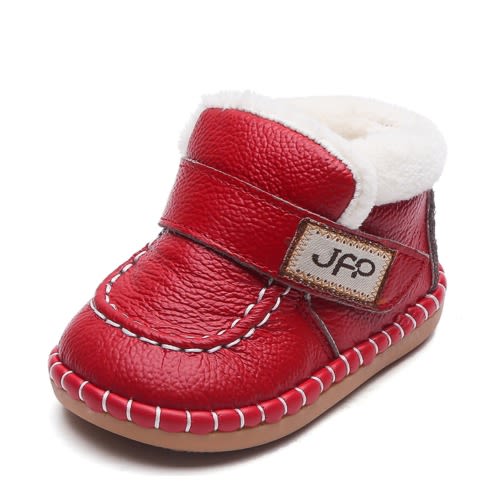 Genuine leather warm winter booties for babies and toddlers