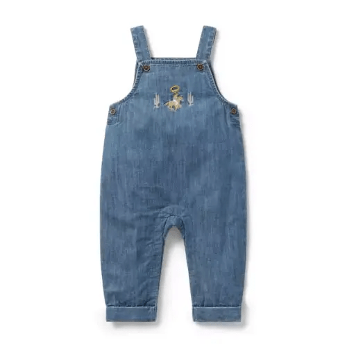 Baby Hudson Wash Baby Cowboy Chambray Overall by Janie and Jack