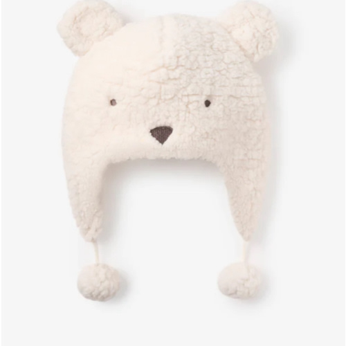 Polar Bear Aviator Sherpa Baby Hat – Elegant Baby