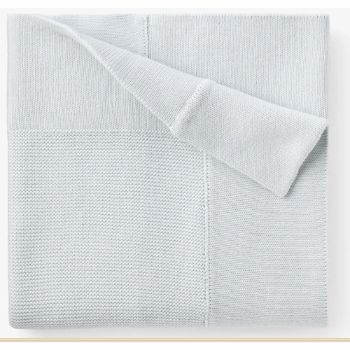 Pale Blue Sofia + Finn Knit Baby Blanket – Elegant Baby