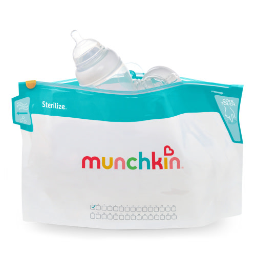 Munchkin® Sterilize™ Jumbo Baby Bottle Steam Sterilizer Bags, 6 Pack