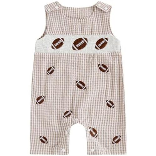 BemeyourBBs Newborn Baby Boy Romper Sleeveless Jumpsuit One Piece Outfit Overall Summer Clothes