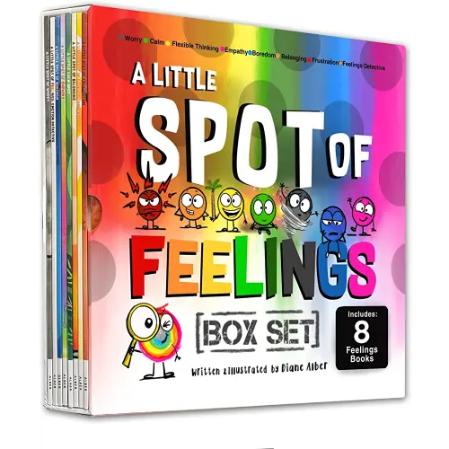 A Little SPOT of Feelings 8 Book Box Set (Book 25-32: Empathy, Frustration, Calm, Belonging, Worry, Boredom, Flexible Thinking, & Feelings Detective)