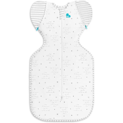 Love to Dream Swaddle Up Transition Bag - Arms Up Position - Light and Ultra Breathable Cotton, Twin Zip - Zip Off Wings - Spring, Summer - Sleep Bag - 0.2TOG - You are My Grey, Medium