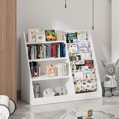 Latitude Run® Maggiorina Kids Standard Bookcase, Storage Book Rack, Organizer Cabinet, Book Display & Reviews | Wayfair
