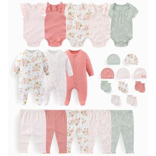 Unisex Baby Boy Girl Clohtes Pants Sets 23 pack Cotton Casual New born Clothing Comfort Infant Birthday Outfit