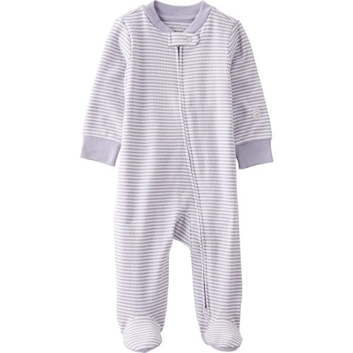 little planet by carter's unisex-baby Sleep and Play made with Organic Cotton, Lilac Stripes, 3M