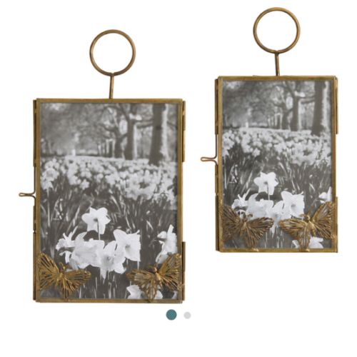 Antique Brass Butterfly Wall Picture Frame - World Market
