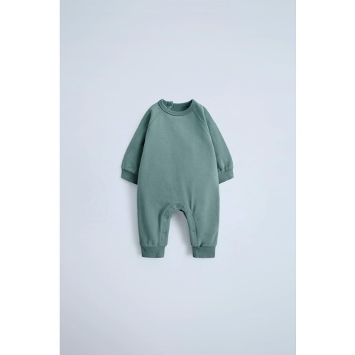 PLAIN PLUSH JUMPSUIT - Greenish | ZARA United States