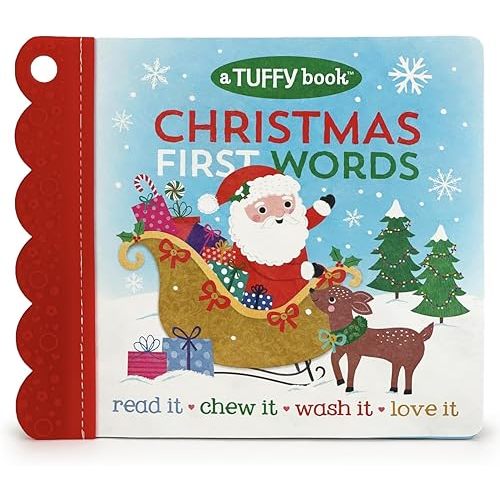 Christmas First Words: A Tuffy Book (Baby's Christmas Unrippable Picture Book With Attached Teether) Paperback – October 19, 2021