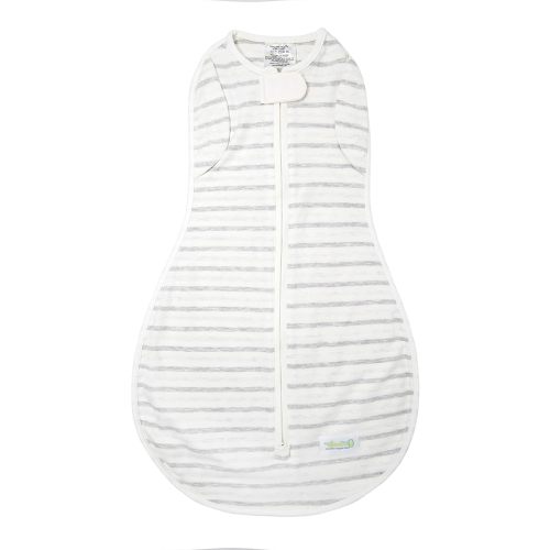 Woombie Convertible Baby Swaddle Blanket, Converts to Wearable Blanket for Babies Up to 6 Months, Twilight Stripes, 14-19 lbs