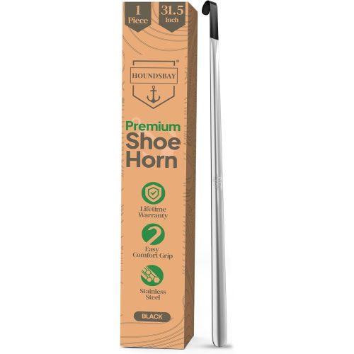 Shoe Horn Long Handle for Seniors - Long Handled Shoe Horn for Boots and Shoes - Long Metal Shoe Horn for Women, Men & Kids - Extra long Shoes Horn, Metal Shoe Horn Long Handle, Shoe Spoon Long Handle