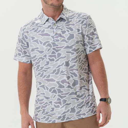 Performance Polo - White Camo – BURLEBO