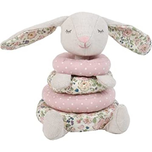 MON AMI Petit Bunny Soft Plush Stacking Toy – 7”, Early Development STEM Montessori Toys, Sensory Development Toys, Encourage Hand-Eye Coordination