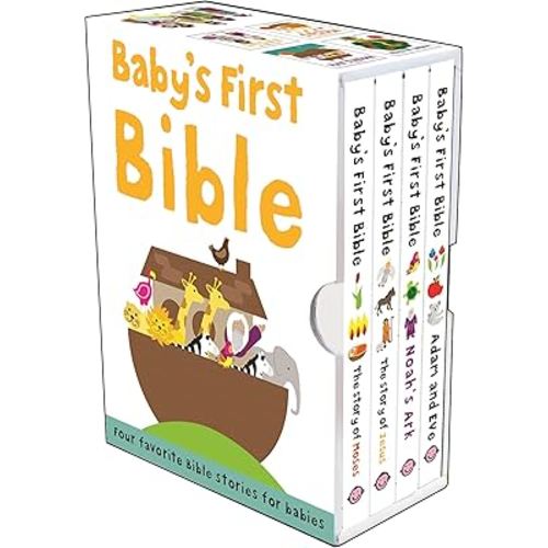 Baby's First Bible Boxed Set: The Story of Moses, The Story of Jesus, Noah's Ark, and Adam and Eve (Bible Stories)
