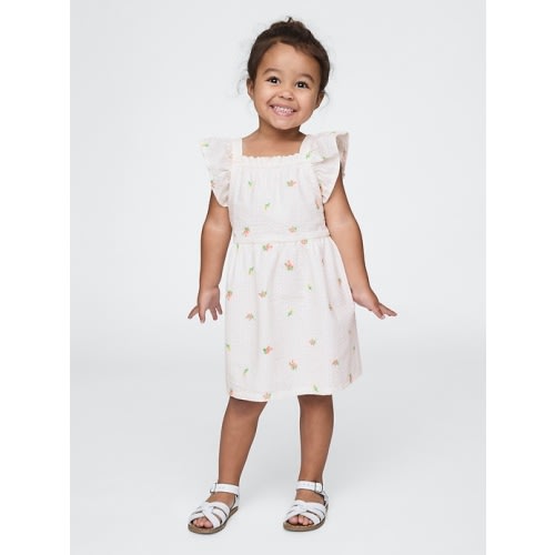 Baby & Toddler Flutter-Sleeve Seersucker Dress