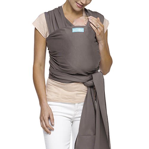 Moby Wrap Baby Carrier | Classic | Baby Wrap Carrier for Newborns & Infants | #1 Baby Wrap | Go to Baby Gift | Keeps Baby Safe & Secure | Adjustable for All Body Types | Perfect for Mom & Dad | Slate
