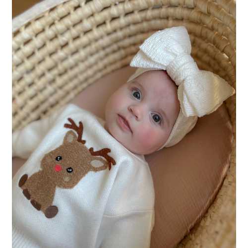 Oversized baby topknot, toddler headband soft cotton baby headband, oversized baby headband, girls double knotted headband, large baby bow