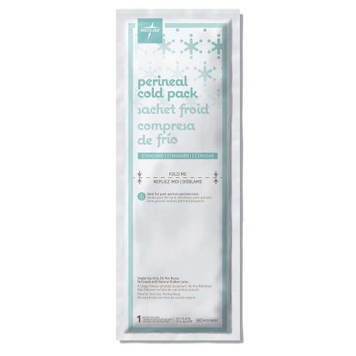 Medline Perineal Cold Packs for Postpartum Care (24 Count) Each Absorbent Pad Is 4.5" x 14.25"